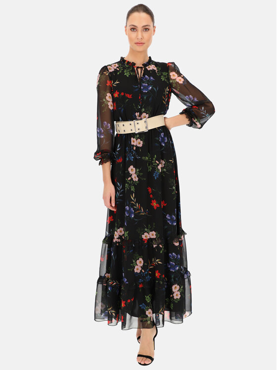 L’AF L’AF Sukienka elegancka Polina Czarny Regular Fit