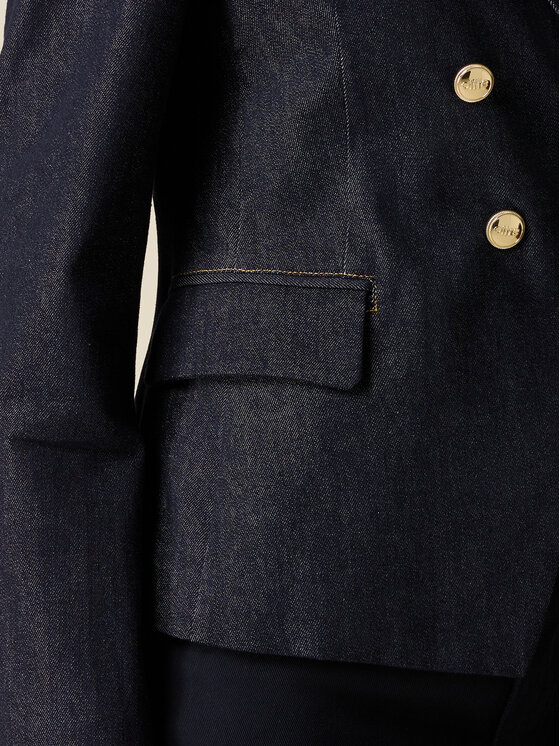 Oltre Oltre Marynarka R408R002449N034 Niebieski Slim Fit