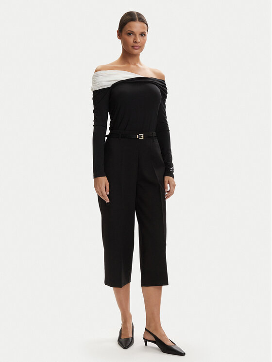 Vero Moda Vero Moda Kulot Elma 10339926 Crna Wide Leg