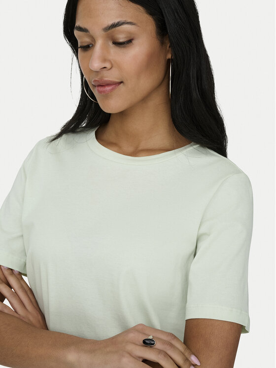 ONLY ONLY T-Shirt 15270390 Zielony Regular Fit