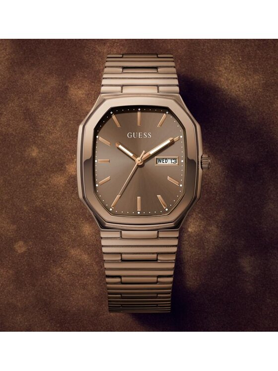 Guess Guess Hodinky GW0978G3 Hnedá