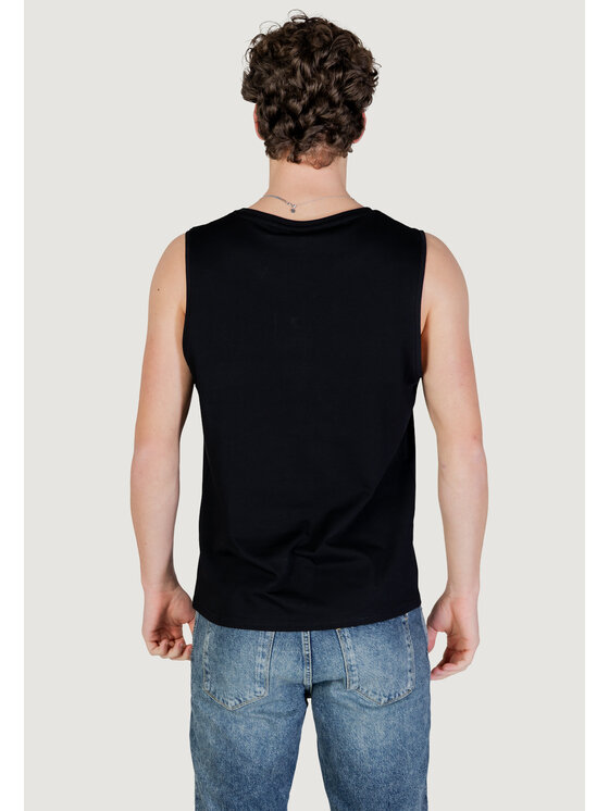 Antony Morato Antony Morato Smanicato REGULAR FIT WITH METAL RUBBER PLATE ON FRONT Nero Regular Fit