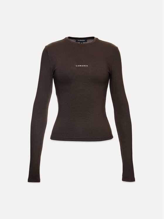 La Mania La Mania Blusa GIN Marrone Basic Fit
