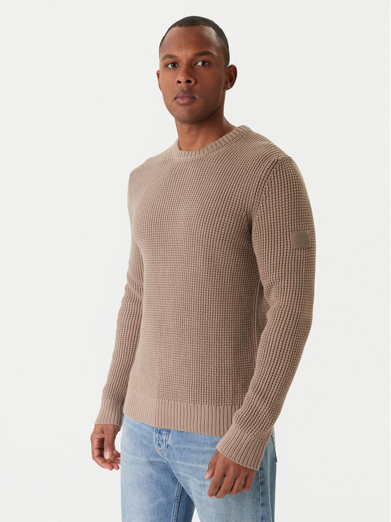JOOP! Jeans JOOP! Jeans Pulover Harono 30047662 Bej Modern Fit
