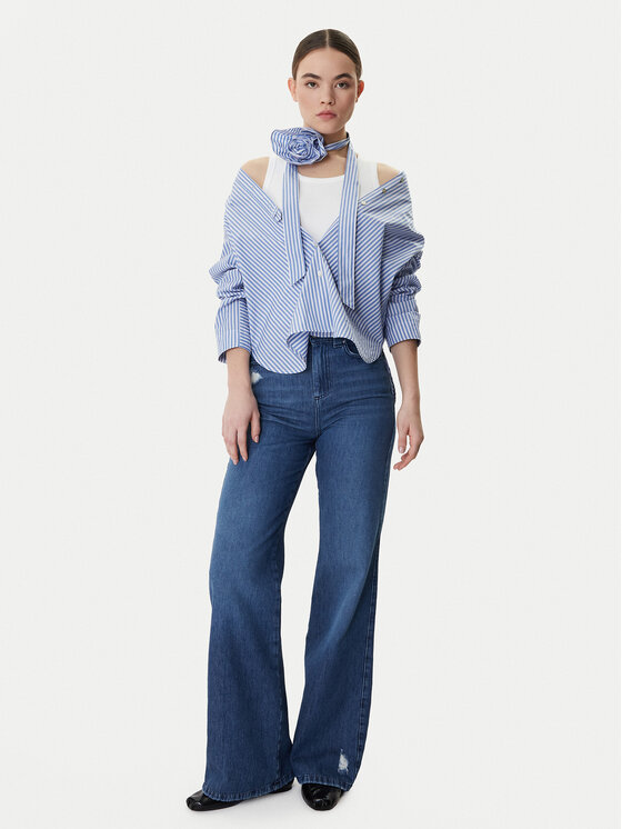 Marella Marella Džinsi 2613181014 Zils Wide Leg