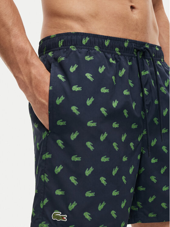 Lacoste Lacoste Plavecké šortky MH1851 Tmavomodrá Regular Fit