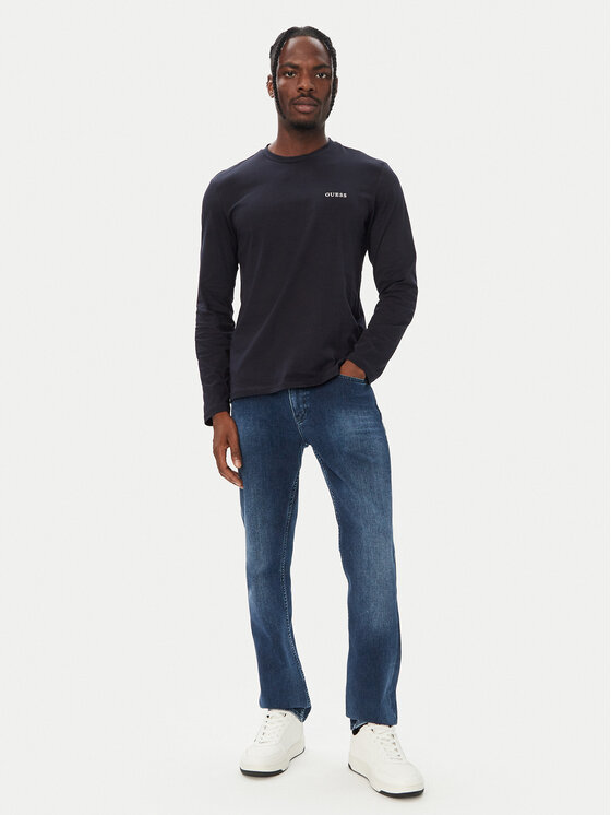 Guess Guess Komplet longsleeve U6BG04 K5370 Granatowy Regular Fit