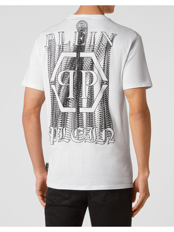 PHILIPP PLEIN PHILIPP PLEIN T-Shirt 8911 Biały Regular Fit