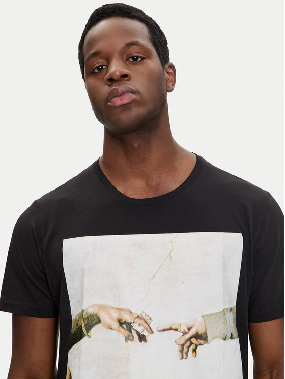 Brave Soul Brave Soul T-särk MTS-149CHAPEL Must Regular Fit
