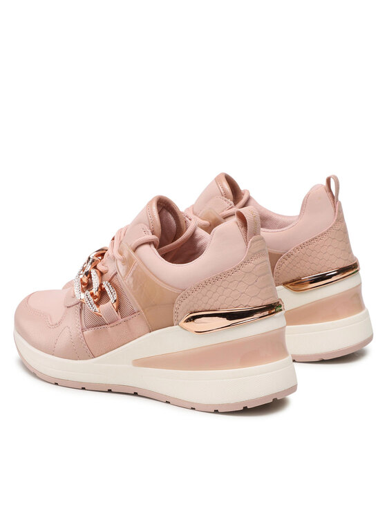 Aldo rose gold sneakers on sale