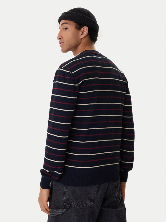 Element Element Megztinis Icon Embroidery ELYSW00115 Tamsiai mėlyna Regular Fit