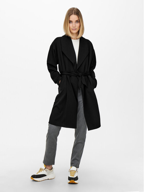 JDY JDY Płaszcz przejściowy Mekko 15259931 Czarny Regular Fit
