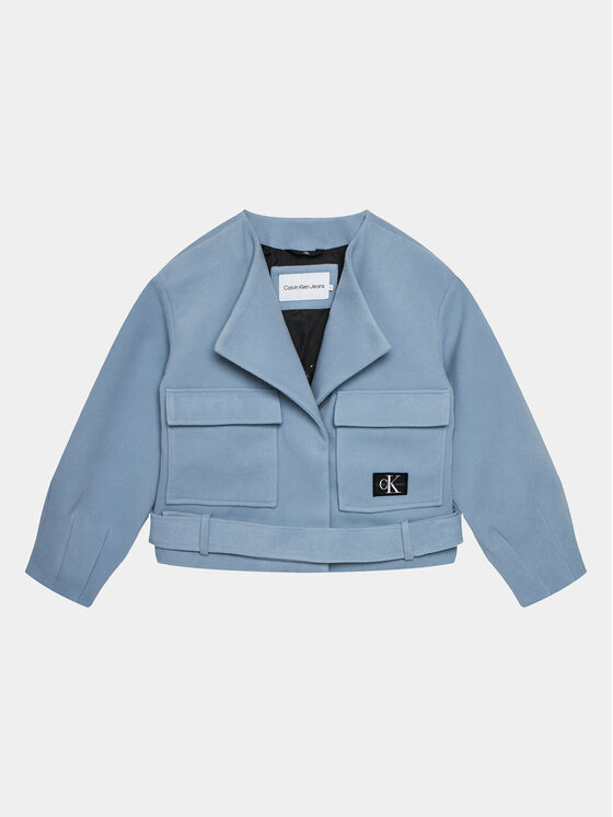 Calvin Klein Jeans Calvin Klein Jeans Demisezoninė striukė IG0IG02334 Mėlyna Relaxed Fit