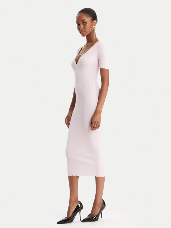Elisabetta Franchi Elisabetta Franchi Džemper haljina AM-53S-51E2 Ružičasta Slim Fit