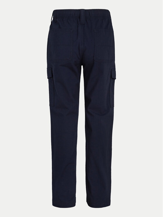 Tommy Hilfiger Tommy Hilfiger Kalhoty z materiálu KB0KB08837 Tmavomodrá Regular Fit