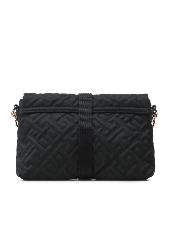 Tommy Hilfiger Tommy Hilfiger Ročna torba Th Flow Flap Crossover AW0AW14500 Črna