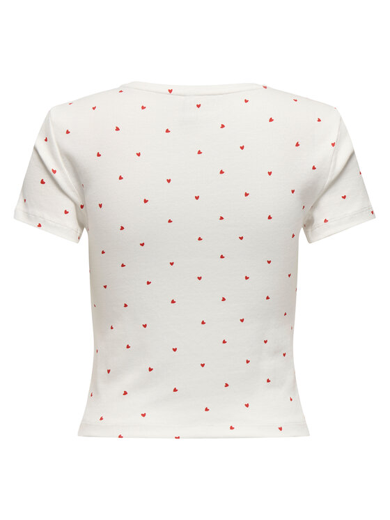 ONLY ONLY T-Shirt Fenja 15347986 Bílá Slim Fit