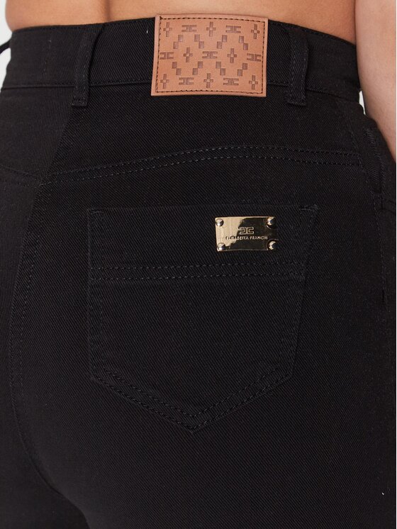 Elisabetta Franchi Elisabetta Franchi Blugi PJ-89S-31E2-V250 Negru Flare Fit