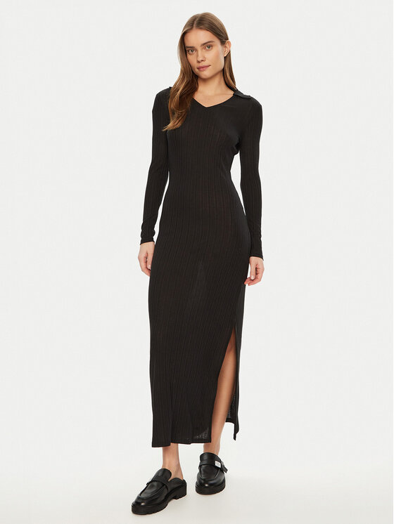 Calvin Klein Jeans Calvin Klein Jeans Rochie tricotată J20J224837 Negru Slim Fit