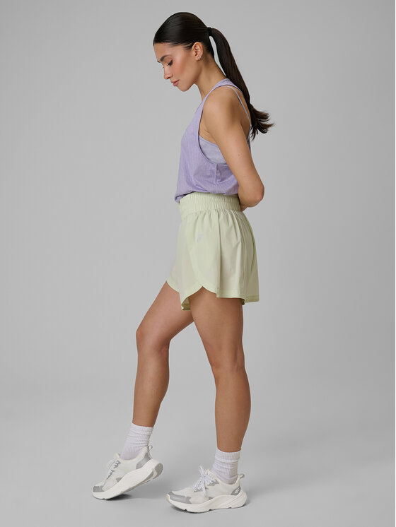 4F 4F Szorty sportowe SOLAR PUNK Zielony jasny Regular Fit