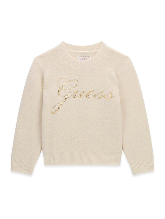 Guess Guess Pullover K6BR01 Z1279 Creme Regular Fit