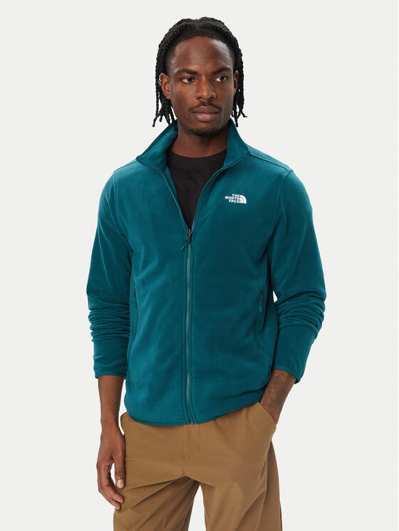 The North Face The North Face Fleecová mikina Glacier NF0A8D0R Tyrkysová Regular Fit