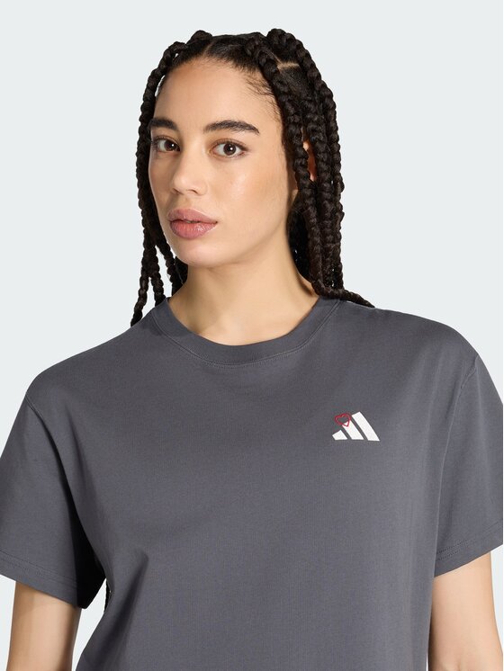 adidas adidas T-Shirt 165366 Szary Loose Fit