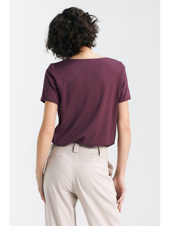 NIFE NIFE Halenka B185 Fialová Regular Fit