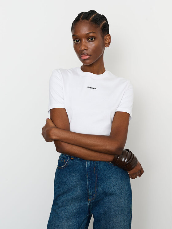 La Mania La Mania T-shirt ANN Bianco Classic Fit
