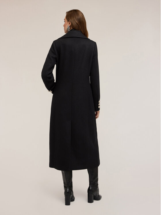 Motivi Motivi Cappotto 0097Q000618N033 Nero Regular Fit