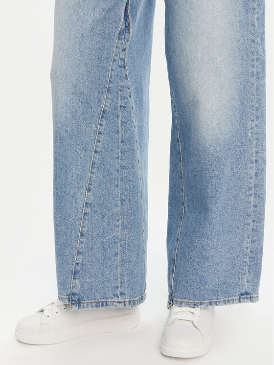 Mustang Mustang Jeansy Medley 1016216 Modrá Wide Leg