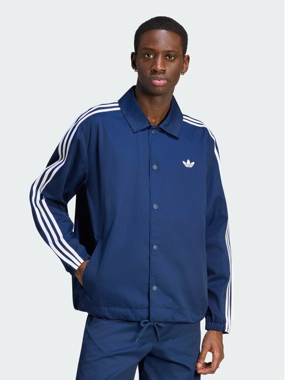 adidas Prehodna jakna 3 Stripes Coaches Jacket KE4174 Mornarsko modra Regular Fit