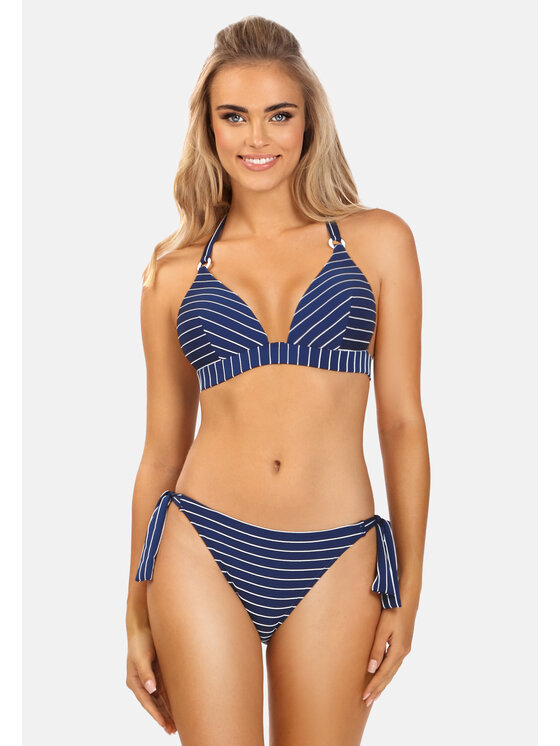 Miss Lou Miss Lou Bikini ML019 Blu scuro