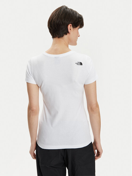 The North Face The North Face T-Shirt Easy NF0A87N6 Bílá Regular Fit