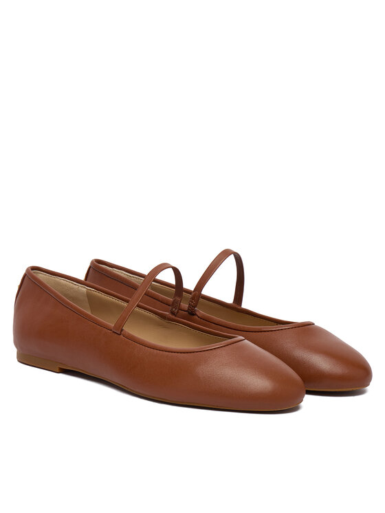 LAUREN RALPH LAUREN LAUREN RALPH LAUREN Baleriny 802977874002 Brązowy