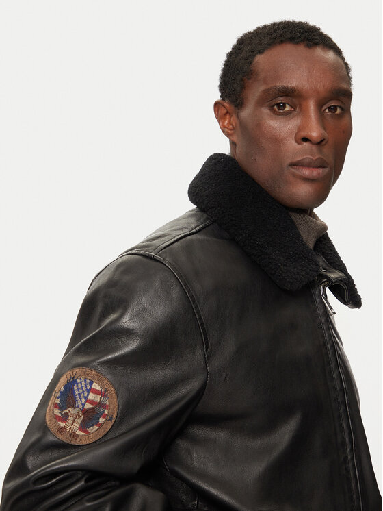 Milestone Milestone Lederjacke MS Tom 43104121070 Schwarz Regular Fit