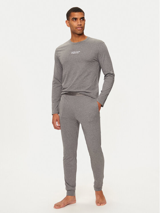United Colors Of Benetton United Colors Of Benetton Pikkade varrukatega T-särk 30964M017 Hall Slim Fit