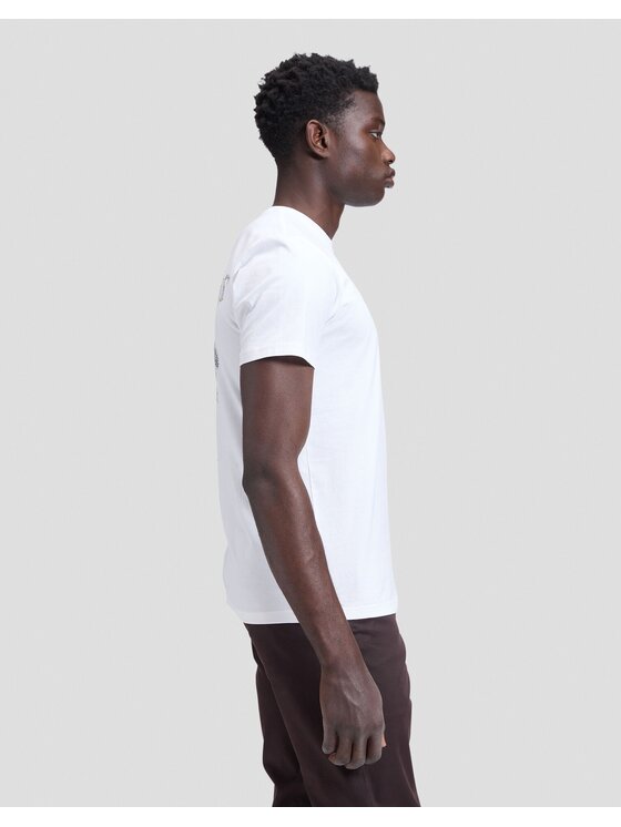 Lee Lee T-Shirt GRAPHIC TEE Biały Regular Fit
