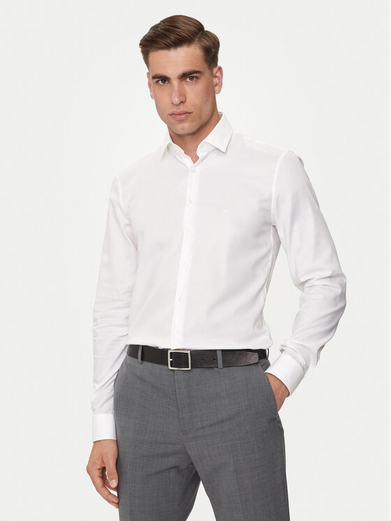 Férfi Ing Calvin Klein, Méret: 44, Fehér, K10K113164
