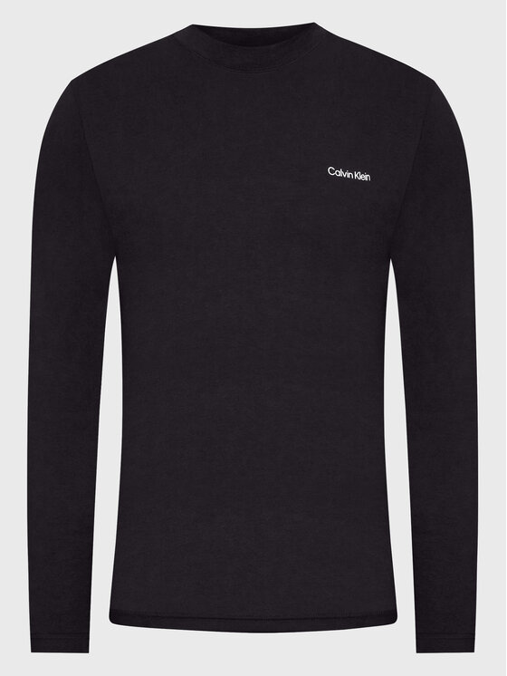 Calvin Klein Calvin Klein Pikkade varrukatega T-särk K10K110179 Must Regular Fit