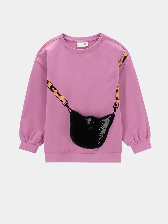 Coccodrillo Coccodrillo Суитшърт WC4132101CEK Розов Relaxed Fit