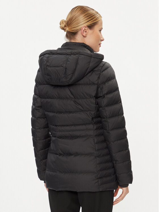 Tommy Hilfiger Tommy Hilfiger Pūkinė striukė Tyra WW0WW39746 Juoda Regular Fit