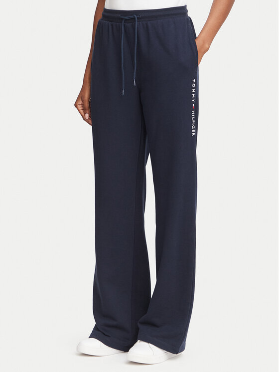 Tommy Hilfiger Tommy Hilfiger Pantaloni trening UW0UW06620 Bleumarin Regular Fit