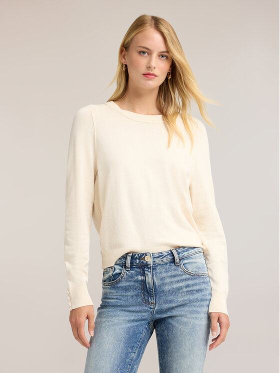 Motivi Motivi Maglione M350W004055N011 Bianco Over Fit
