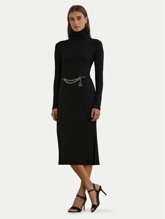 Sukienka dzianinowa LAUREN RALPH LAUREN, Rozmiar 8, Czarna, 250951822001
