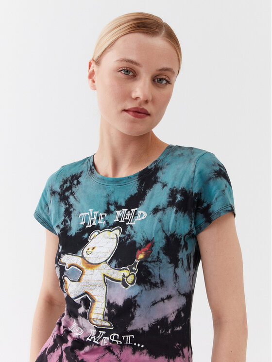 Guess Guess T-Shirt W3YI61 K9RM1 Barevná Slim Fit