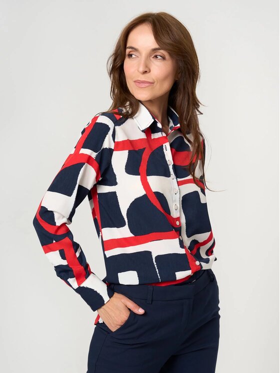 Willsoor Willsoor Koszula 61524 Biały Regular Fit