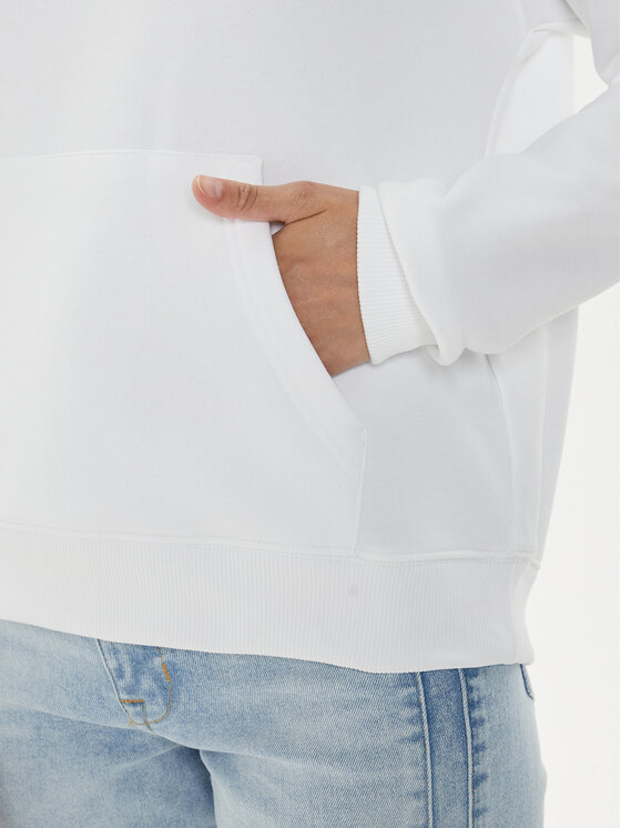 Tommy Jeans Tommy Jeans Felpa Logo Drawcord DW0DW17794 Bianco Boxy Fit