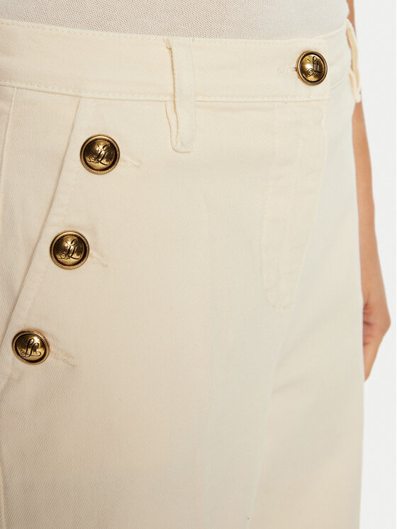 Luisa Spagnoli Luisa Spagnoli Džínsy Aceto 541773 Écru Wide Leg