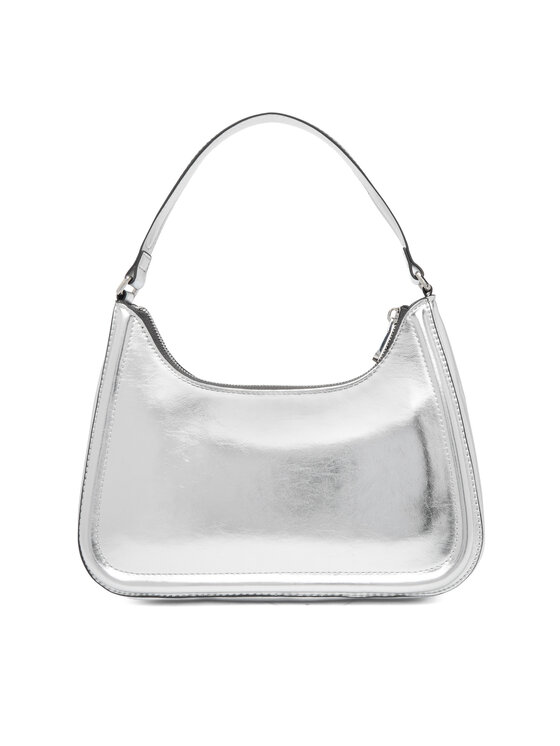 Calvin Klein Calvin Klein Kabelka Bold Ck Metallic Shoulder Bag LV04F3332G Strieborná